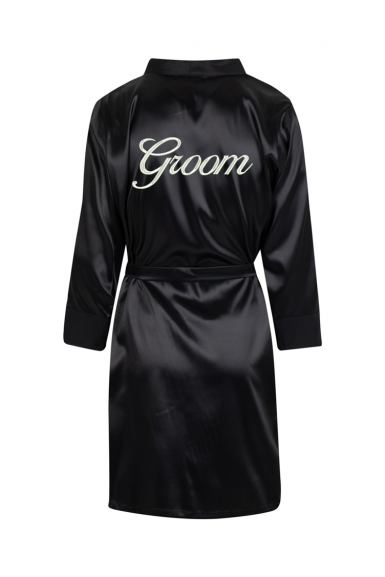 copy of Satin gown with groom