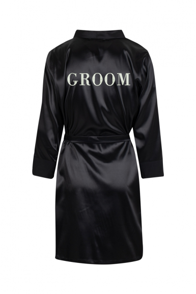 copy of Satin gown with groom